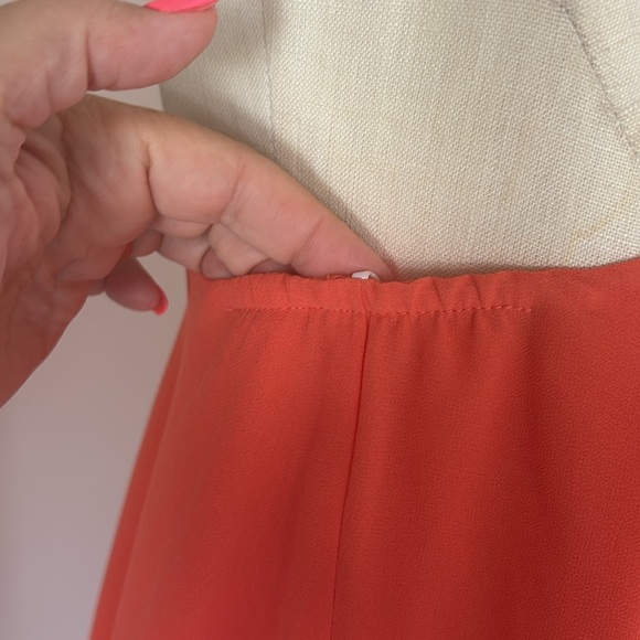 Show Me Your Mumu Zsa Zsa Papaya chiffon mini Dress swing style Orange melon S - Picture 8 of 11